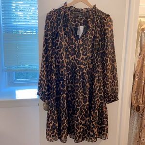 Leopard Jcrew dress